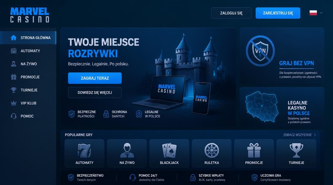 Symbole VPN z przekreśleniem, lokalizacja Polski.